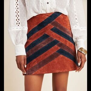 Genuine Suede Blank NYC Lena Asymmetrical Mini Skirt
